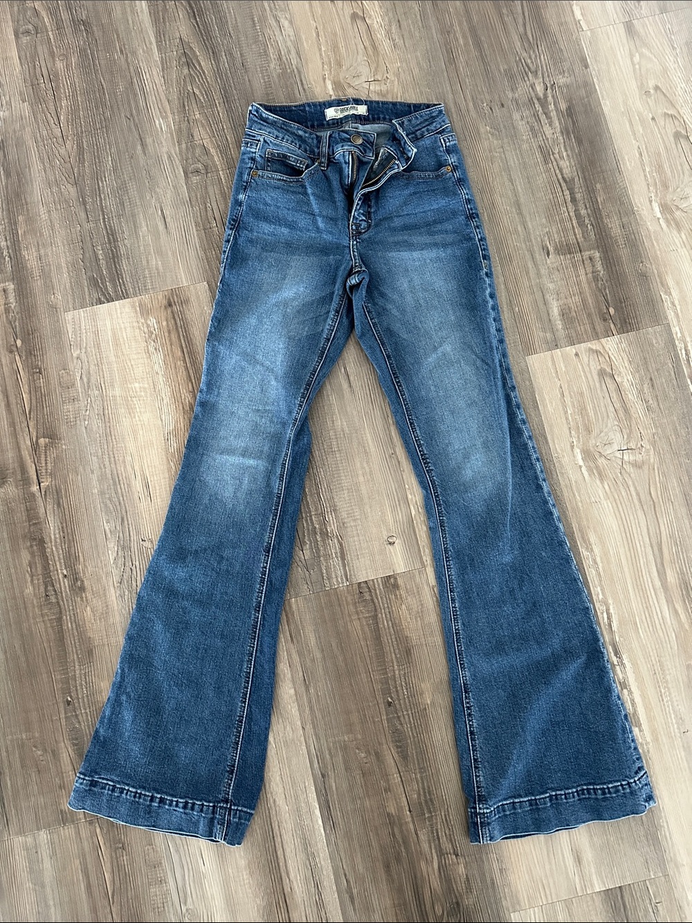 Rock&Roll high rise trouser Blue Women's Flared Jeans
